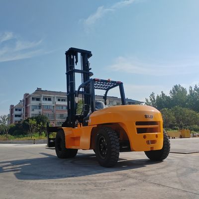 CUMMINS Engine Heavy Lift Forklift สําหรับความต้องการที่กําหนดเอง ความเร็วการทํางาน