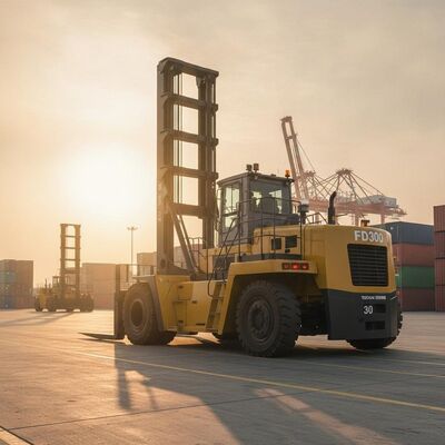 FD300 30 ตัน ไดเซล รถยกหนัก Yuchai เครื่องยนต์ 5.5 กรัม Mast Container Handling