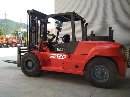 FD120 3000mm Mast ยก 12000kgs 12 Ton Heavy Fork Lift Truck