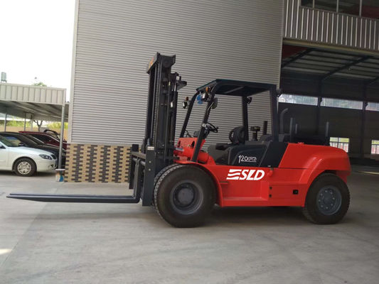 FD120 3000mm Mast ยก 12000kgs 12 Ton Heavy Fork Lift Truck