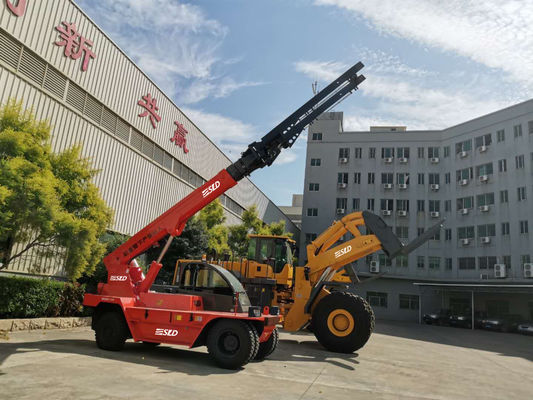 12t Shooting Boom Crane Handler Telehandler รถยกแบบยืดไสลด์