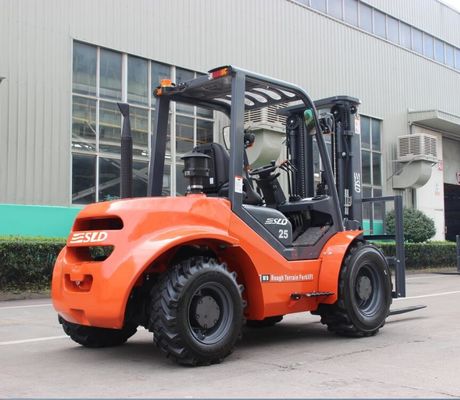 4500mm Triplex Mast 5k 2.5t 2.5 Ton รถยกภูมิประเทศขรุขระ