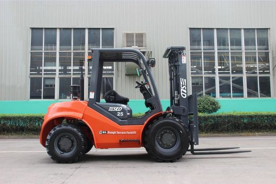 4500mm Triplex Mast 5k 2.5t 2.5 Ton รถยกภูมิประเทศขรุขระ