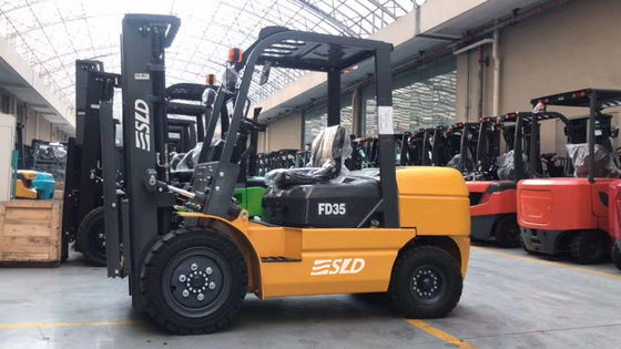 3m FD35 ISUZU 4JGP Engine 3.5 Ton Pneumatic Tyre Forklift