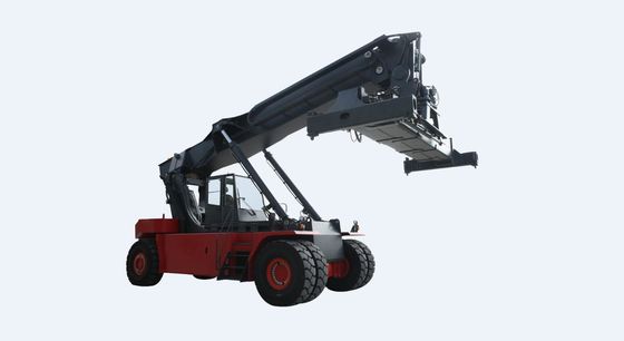 B3 Reach Stacker Container Handler Reach Stacker พร้อมเครื่องยนต์ Cummins QSM11-330