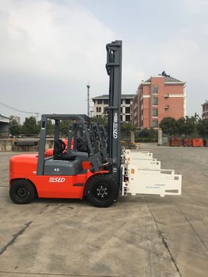 6m Mast ยก 8k 4 Ton Pallet Diesel Forklift Truck Machine