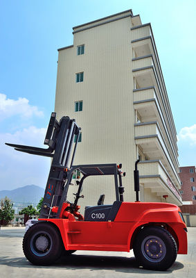 3000mm FD100 การจัดการวัสดุ 10t รถยกดีเซล