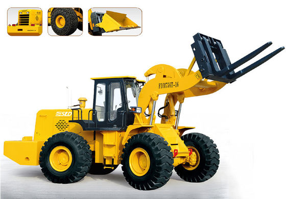 16t Front End Forklift Wheel Loader สำหรับจัดการหินอ่อน