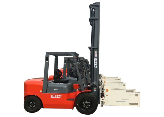 6m Mast ยก 8k 4 Ton Pallet Diesel Forklift Truck Machine