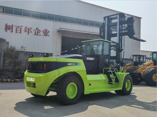 Cummins Engine 30T รถยกตู้คอนเทนเนอร์พร้อมตัวกำหนดตำแหน่งส้อมไฮดรอลิก