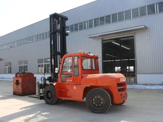 10 ตันพิกัดโหลด เครื่องยนต์ดีเซล ISUZU รถยกดีเซล 600mm Load center