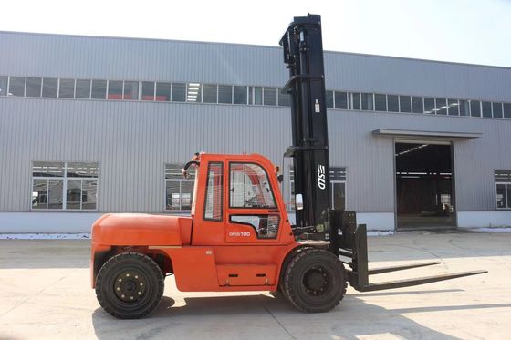 10 ตันพิกัดโหลด เครื่องยนต์ดีเซล ISUZU รถยกดีเซล 600mm Load center