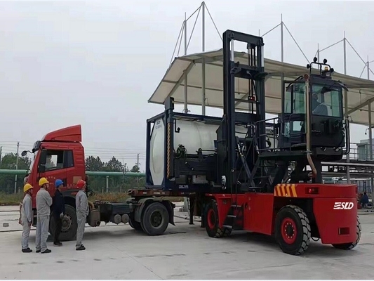 CUMMINS Engine ตัวจัดการคอนเทนเนอร์เปล่าพร้อมโหลด 8000kgs