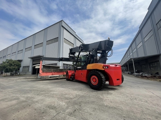 ภาระ 45 ตัน CUMMINS QSM11-330 คอนเทนเนอร์ Reach Stacker Kessler L102 แกนควบคุม